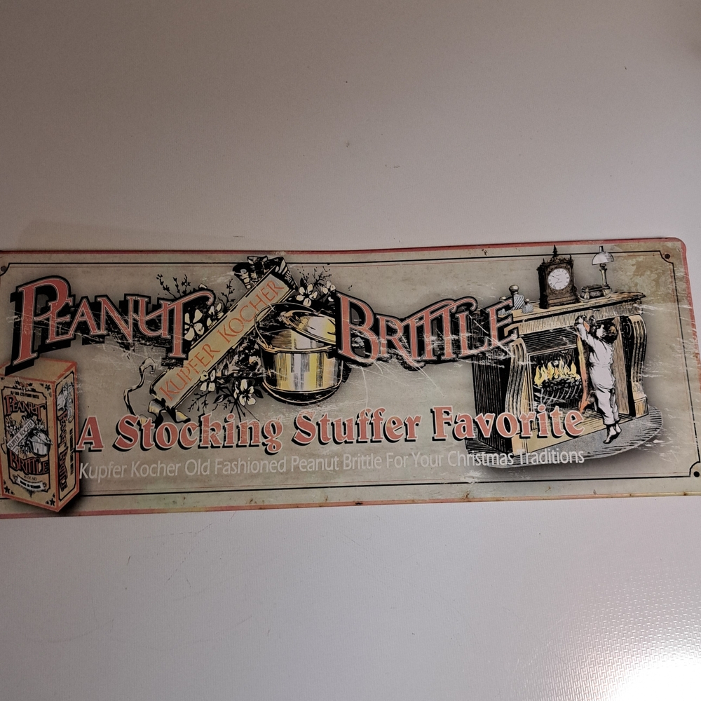 Kupfer Kocher Peanut Brittle Tin Sign